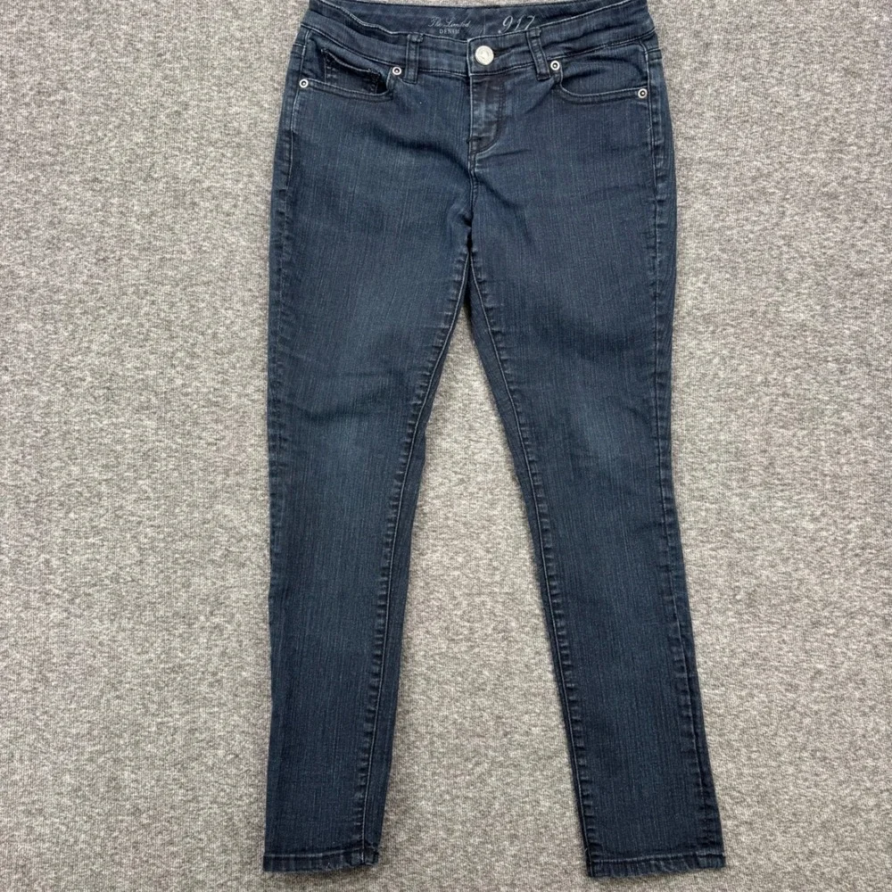 The Limited 917 Denim Skinny Jeans Womens 4S Dark Wash Stretch Indigo‎ Mid Rise